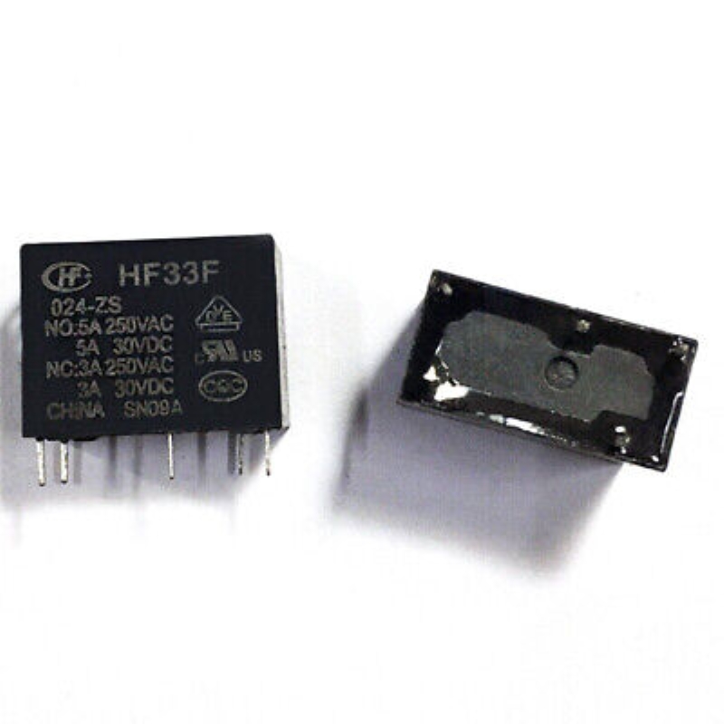 HF33F 024-ZS HF33F-0 24-ZS 24VDC Güc Rölesi 5A 250VAC 5Pin